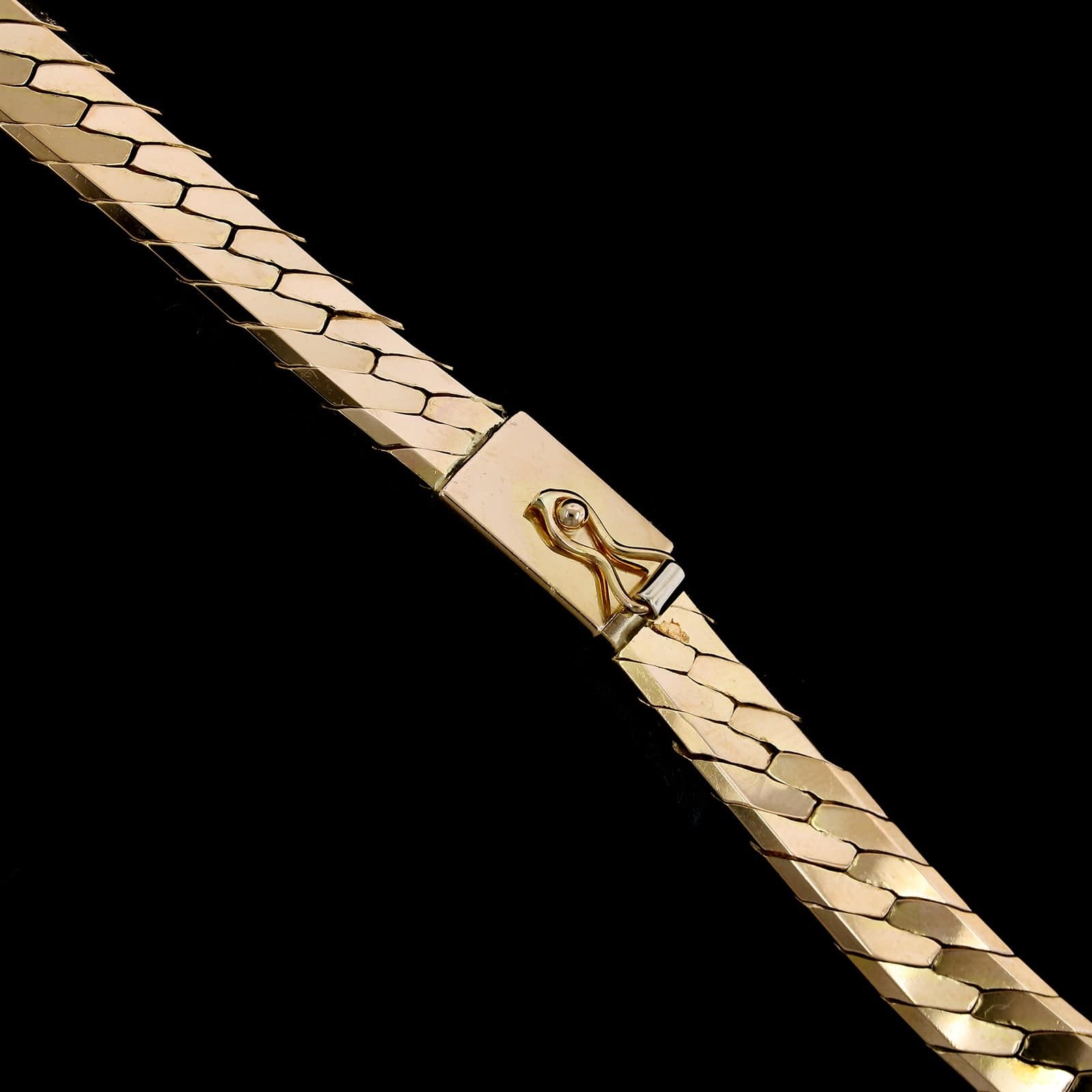 14K Yellow Gold Estate Herringbone Chain