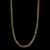 18K Yellow Gold Estate Curb Link Chain