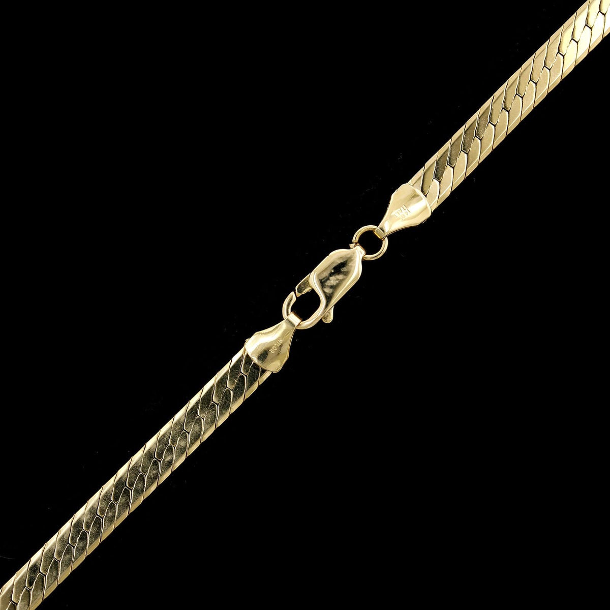 14K Yellow Gold Estate Herringbone Chain