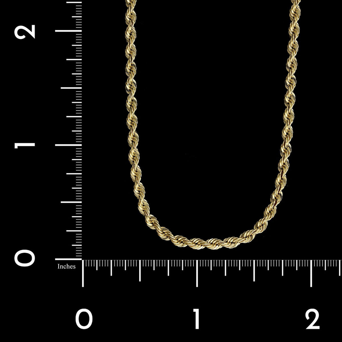 14K Yellow Gold Estate Rope Chain