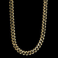 14K Yellow Gold Estate Curb Link Chain