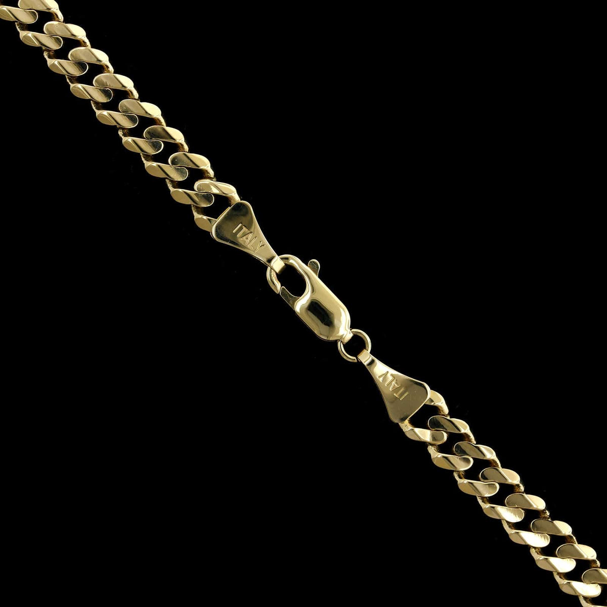 14K Yellow Gold Estate Curb Link Chain