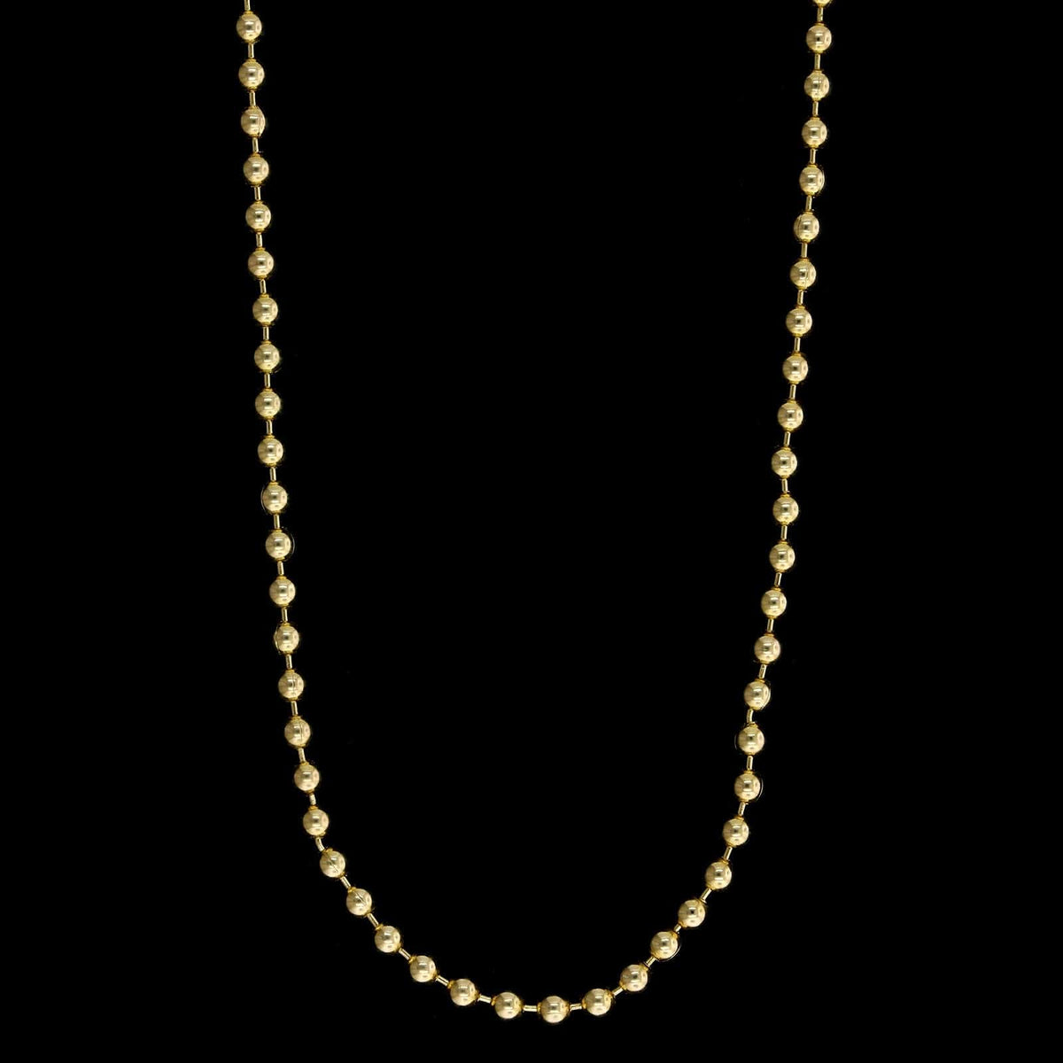 14K Yellow Gold Estate Bead Chain