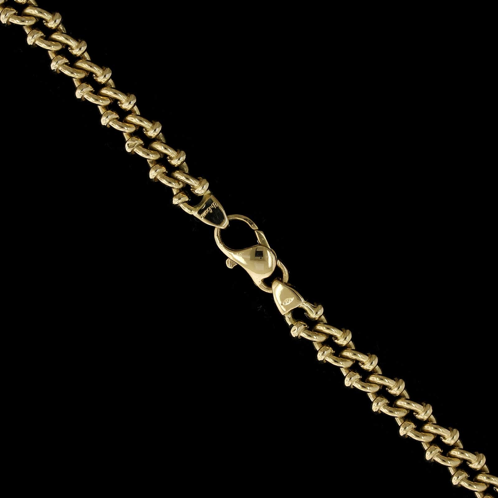 18K Yellow Gold Estate Fancy Link Chain