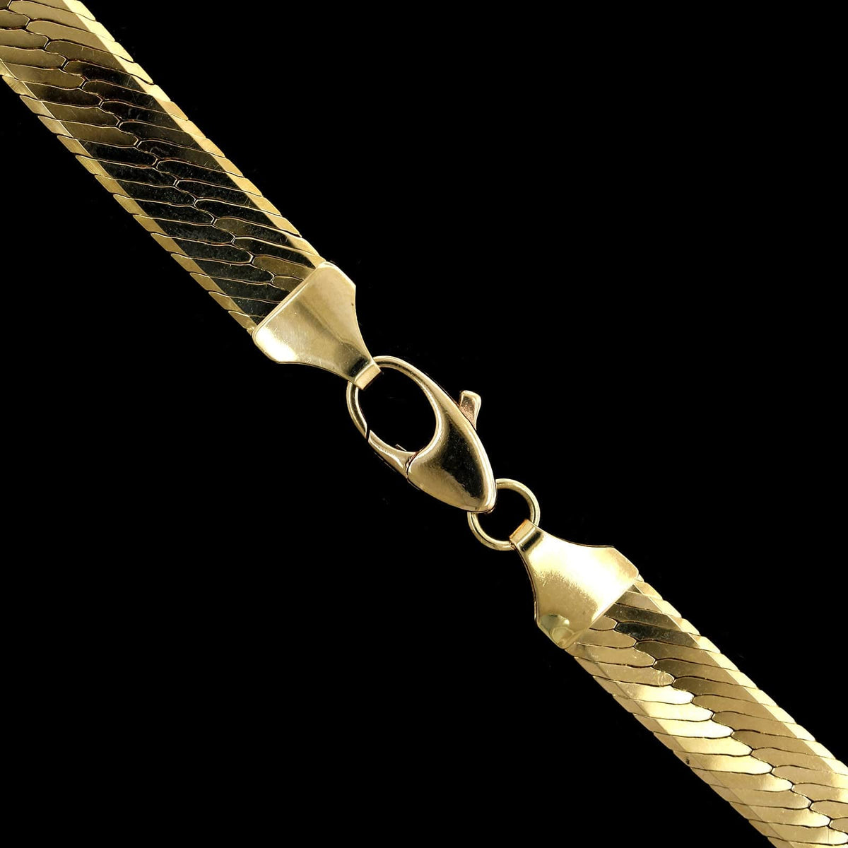 14K Yellow Gold Estate Herringbone Chain