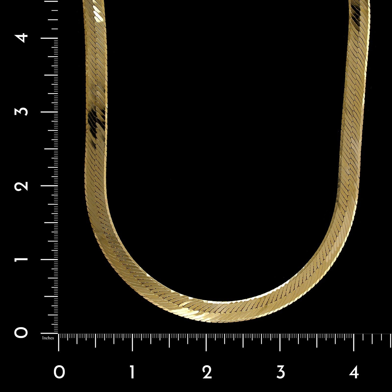 14K Yellow Gold Estate Herringbone Chain