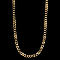 14K Yellow Gold Estate Curb Link Chain