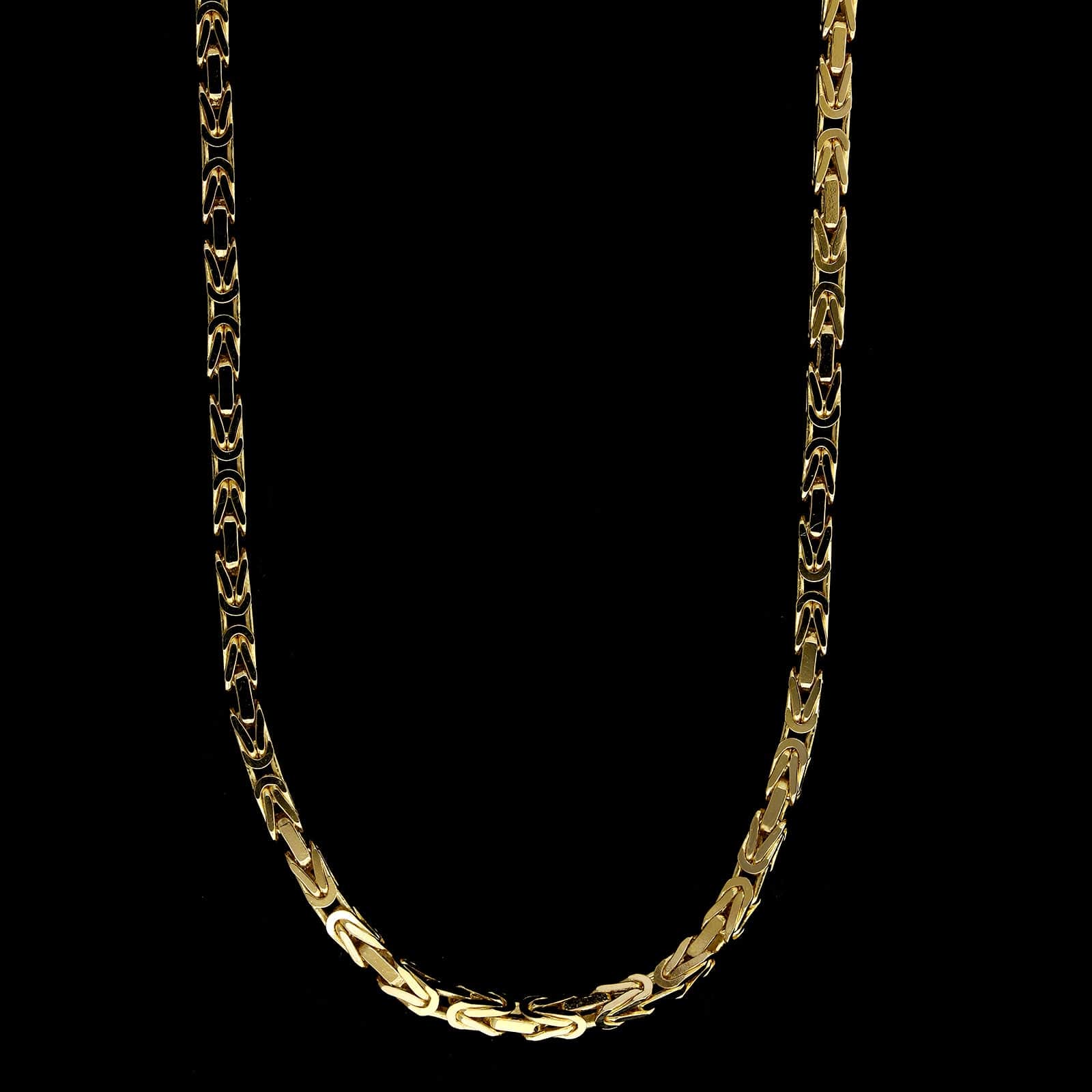 14K Yellow Gold Estate Byzantine Chain