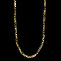 14K Yellow Gold Estate Hollow Box Chain