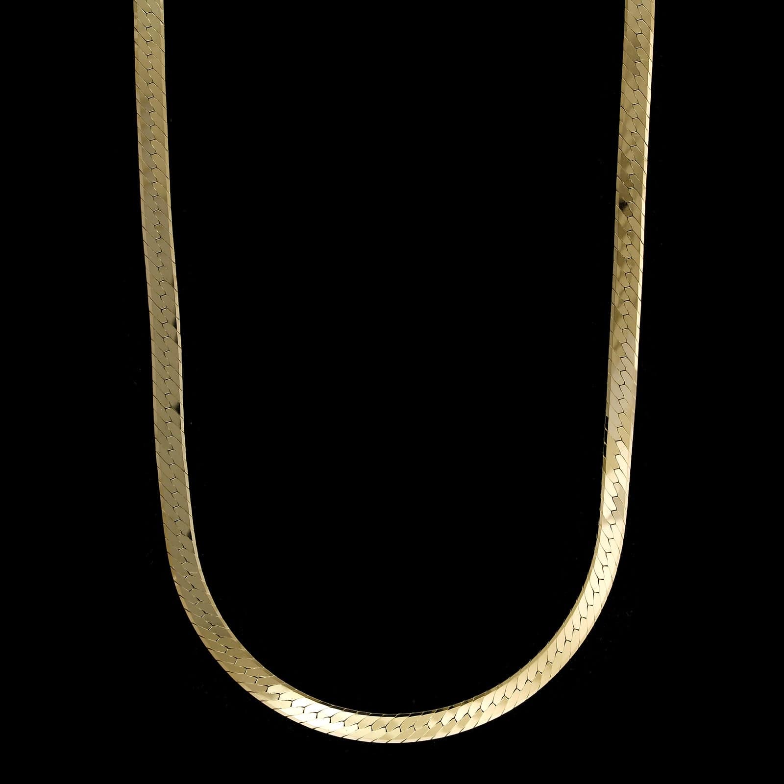 14K Yellow Gold Estate Herringbone Chain