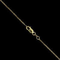 14K Yellow Gold Estate Diamond Pendant Necklace