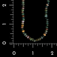 14K Yellow Gold Estate Multicolor Jasper Faceted Bead Necklace