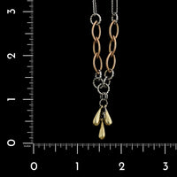 14K Tricolor Gold Estate Necklace