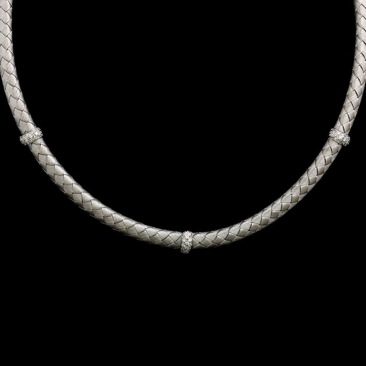 Roberto Coin 18K White Gold Estate Diamond Necklace