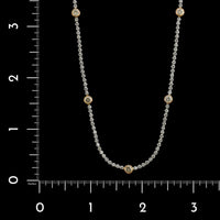 18K White and Rose Gold Estate Diamond Necklace