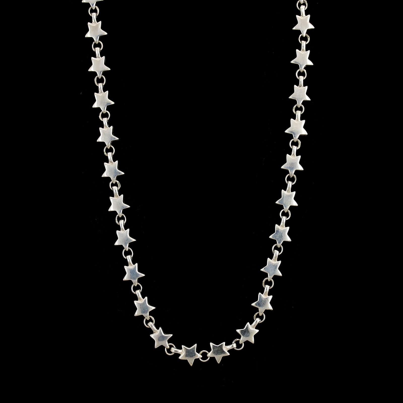 Tiffany & Co. Sterling Silver Estate Star Link Necklace