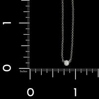 Tiffany & Co. Elsa Peretti Platinum Estate Diamond by the Yard Single Diamond Pendant