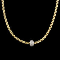 Fope 18K Two-tone Gold Estate Eka Diamond Necklace