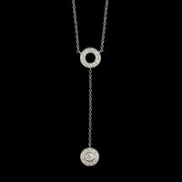 Tiffany & Co. Platinum Estate Diamond Circle Pendant