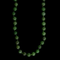 Nephrite Estate Jade Bead Necklace