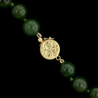 Nephrite Estate Jade Bead Necklace