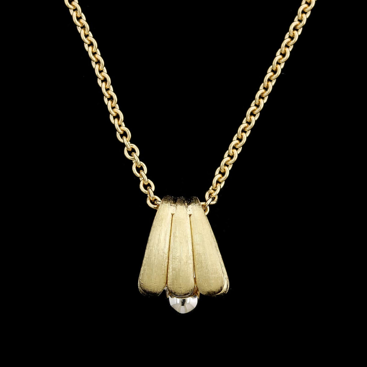 Marco Bicego 18K Two-tone Estate Gold Diamond Lucia Pendant