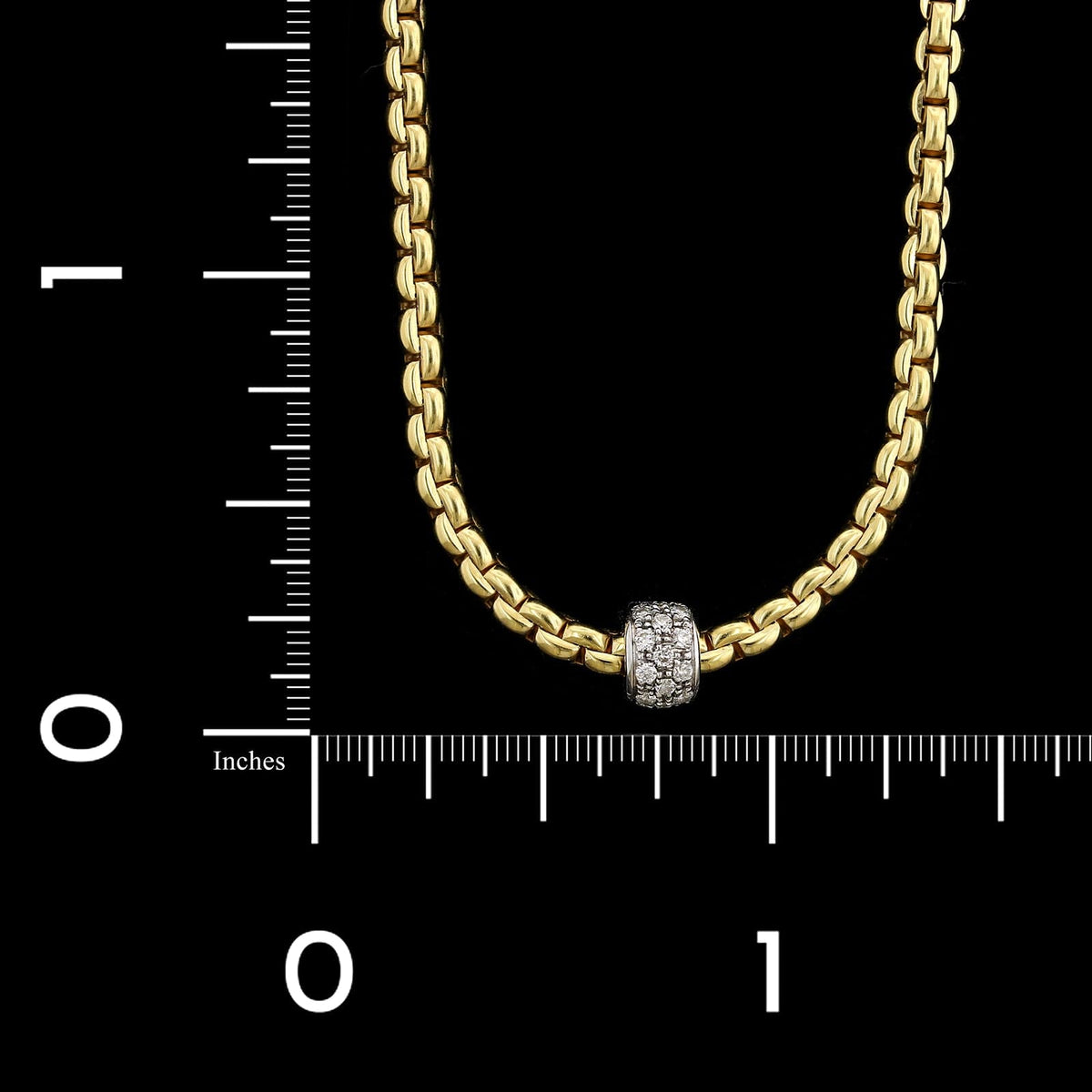 Fope 18K Two-tone Gold Estate Diamond Necklace