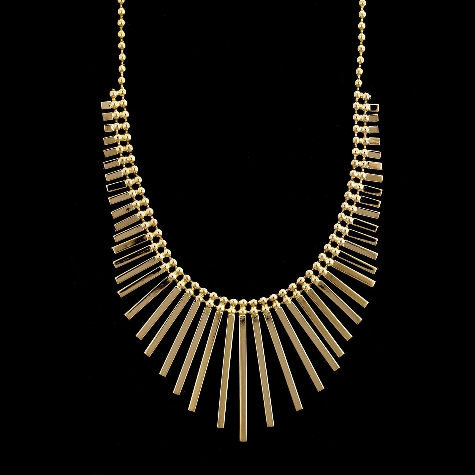 14K Yellow Gold Estate Fringe Necklace