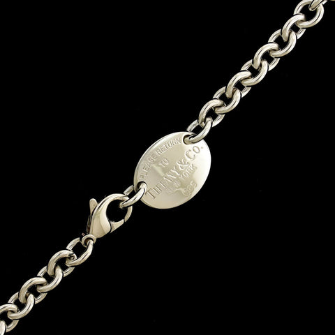 Tiffany & Co 925 Silver Return to Tiffany Small Oval Tag Necklace –  Preloved Lux
