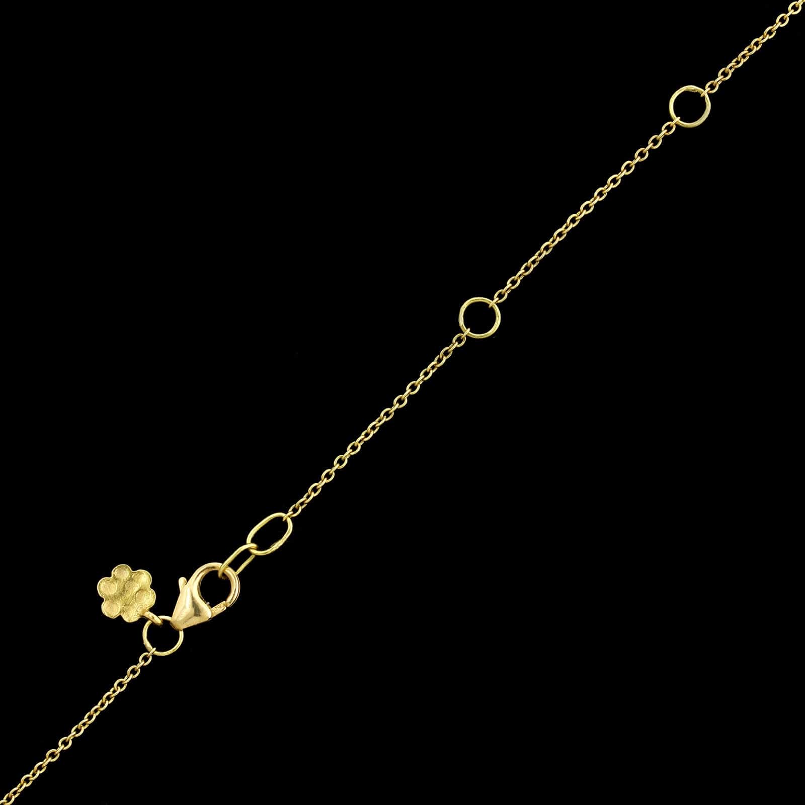 Sophie Theakston 18K Yellow Gold Estate and Diamond Divine Eye Pendant