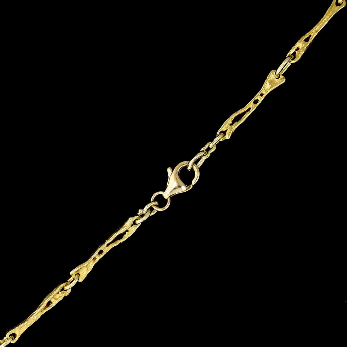 14K Yellow Gold Estate Diamond Necklace