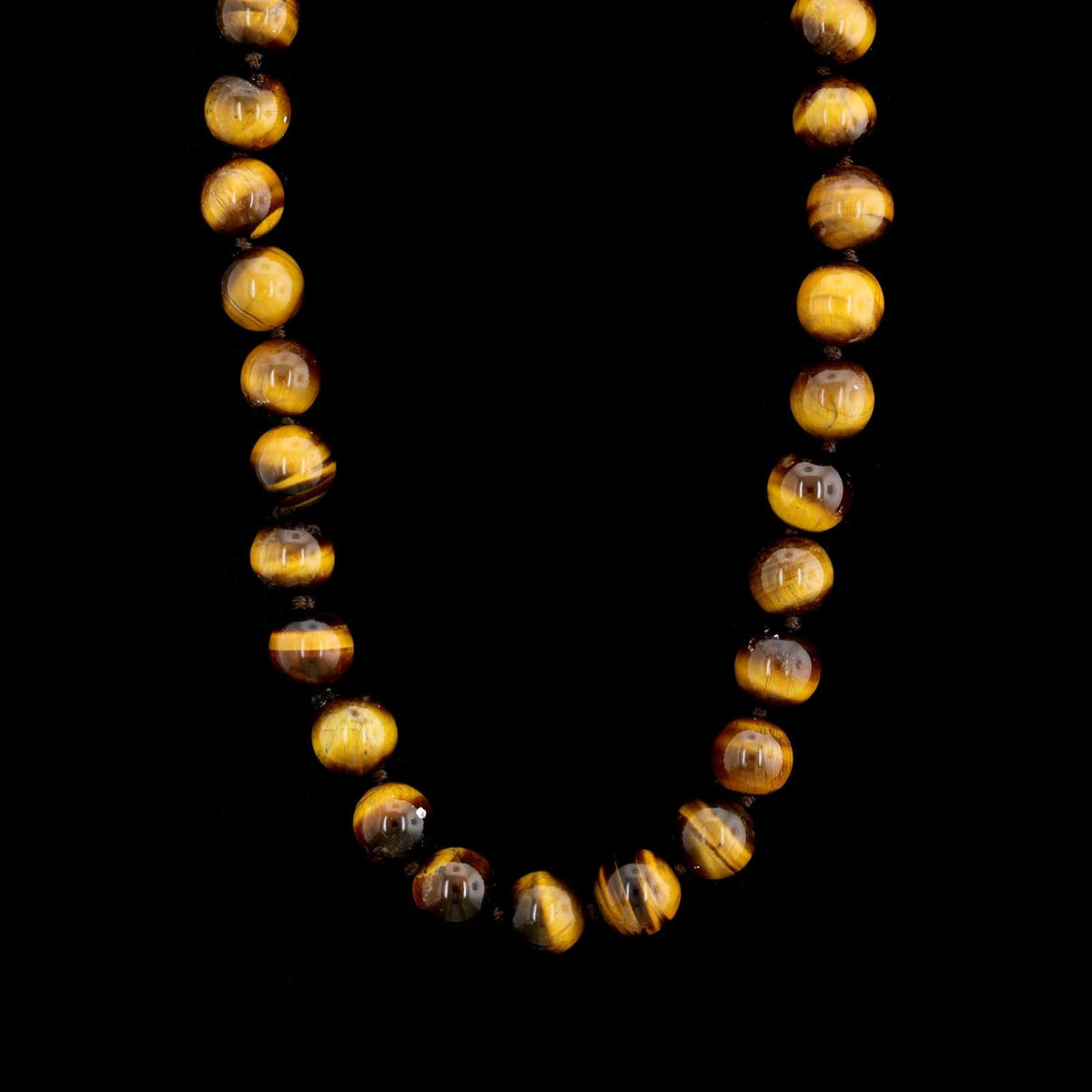 Estate Endless Tigers Eye Bead Necklace