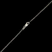 14K White Gold Estate Diamond Journey Pendant Necklace