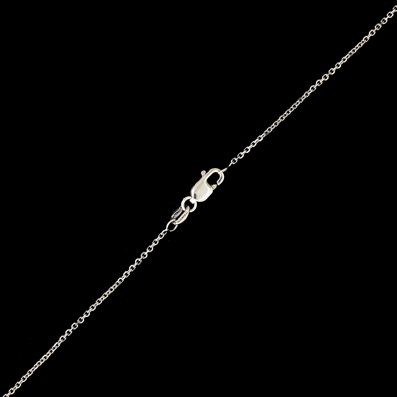 14K White Gold Estate Diamond Journey Pendant Necklace