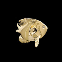 14K Yellow Gold Estate Fish Pin