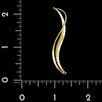 Tom Kruskal 14K Yellow Gold Estate Swirl Pin