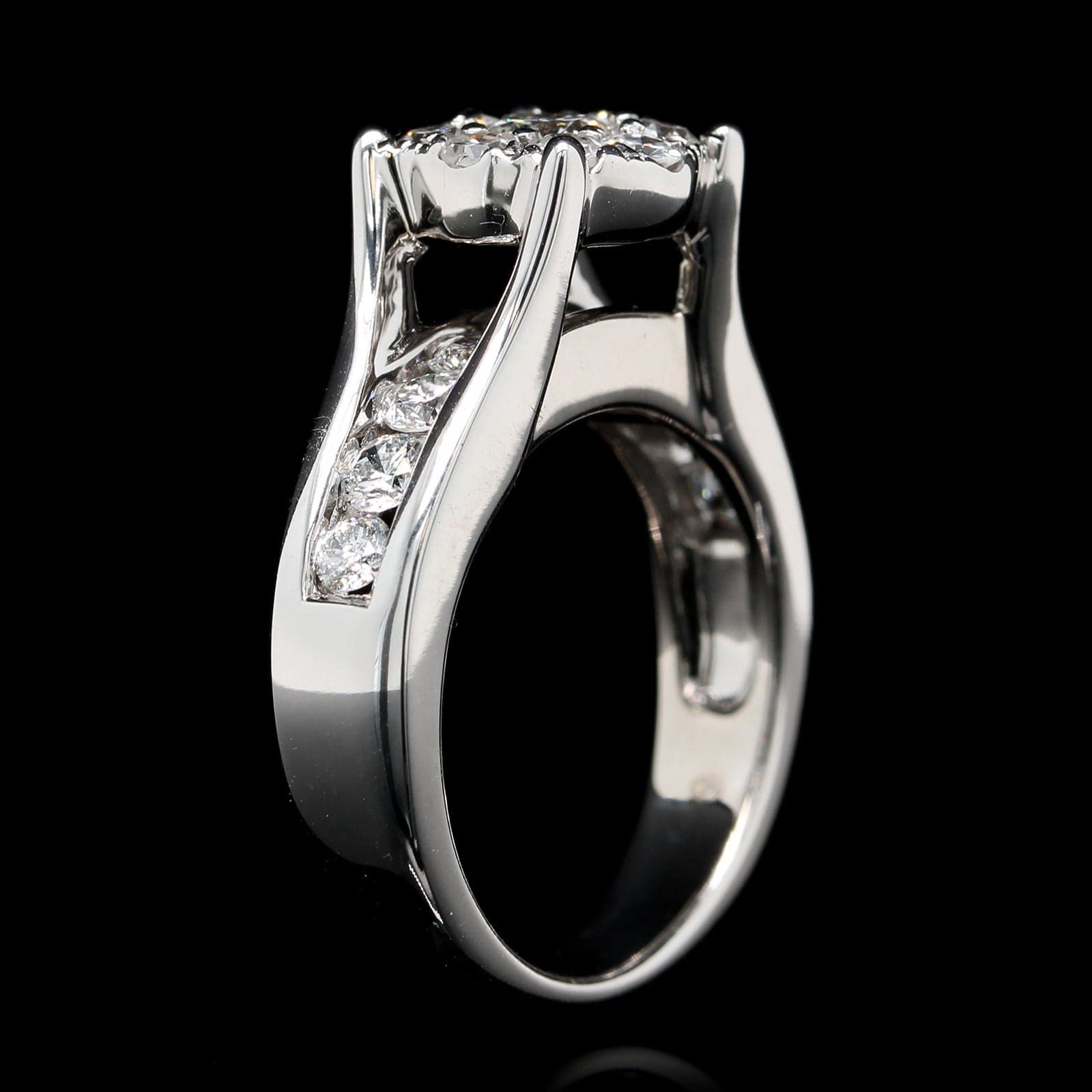 14K White Gold Estate Diamond Ring