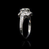 Art Deco Platinum Estate Diamond Ring