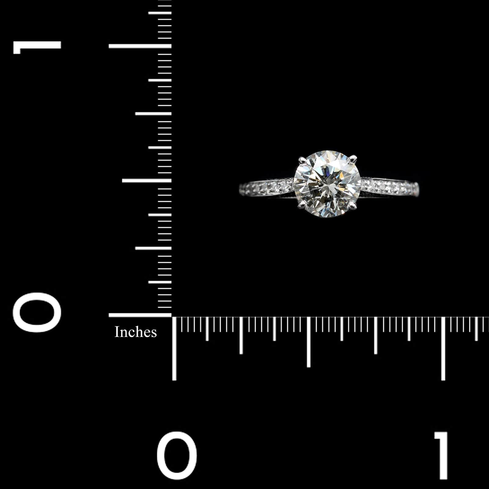 18K White Gold Estate Diamond Solitaire Engagement Ring – Long's Jewelers