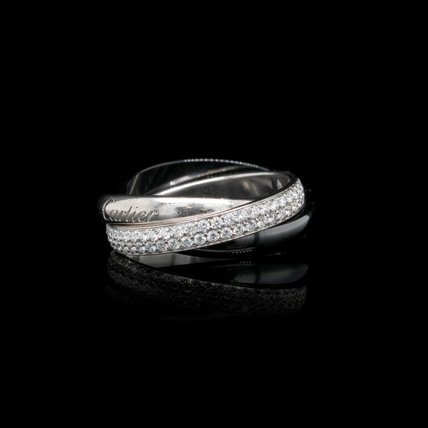 White gold trinity outlet ring