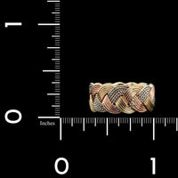 14K Tricolor Gold Estate Woven Band