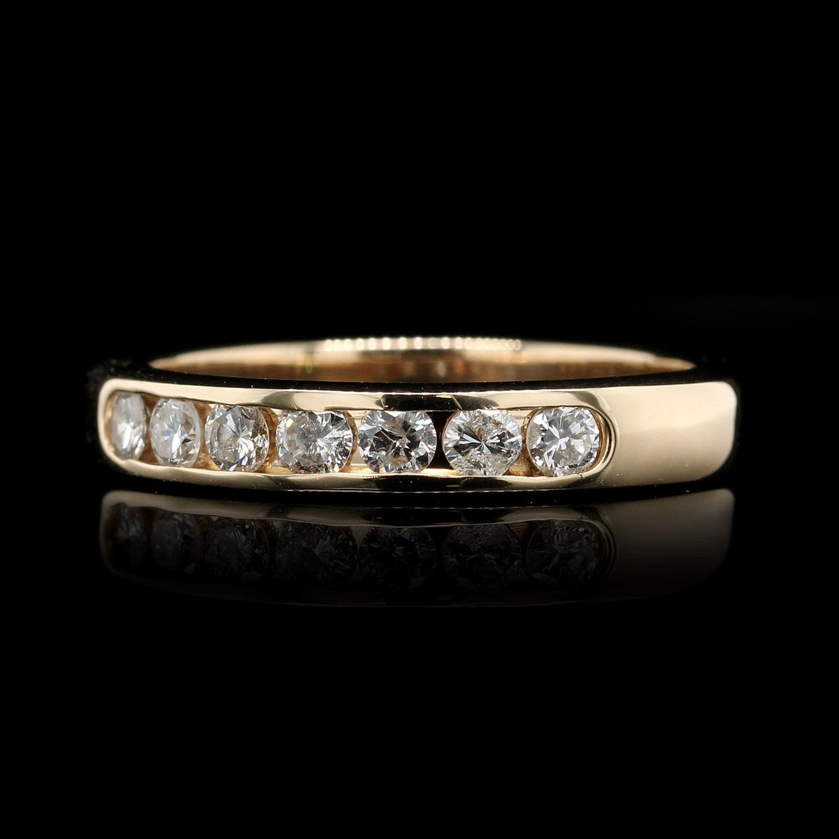 14K Yellow Gold Estate Diamond Band