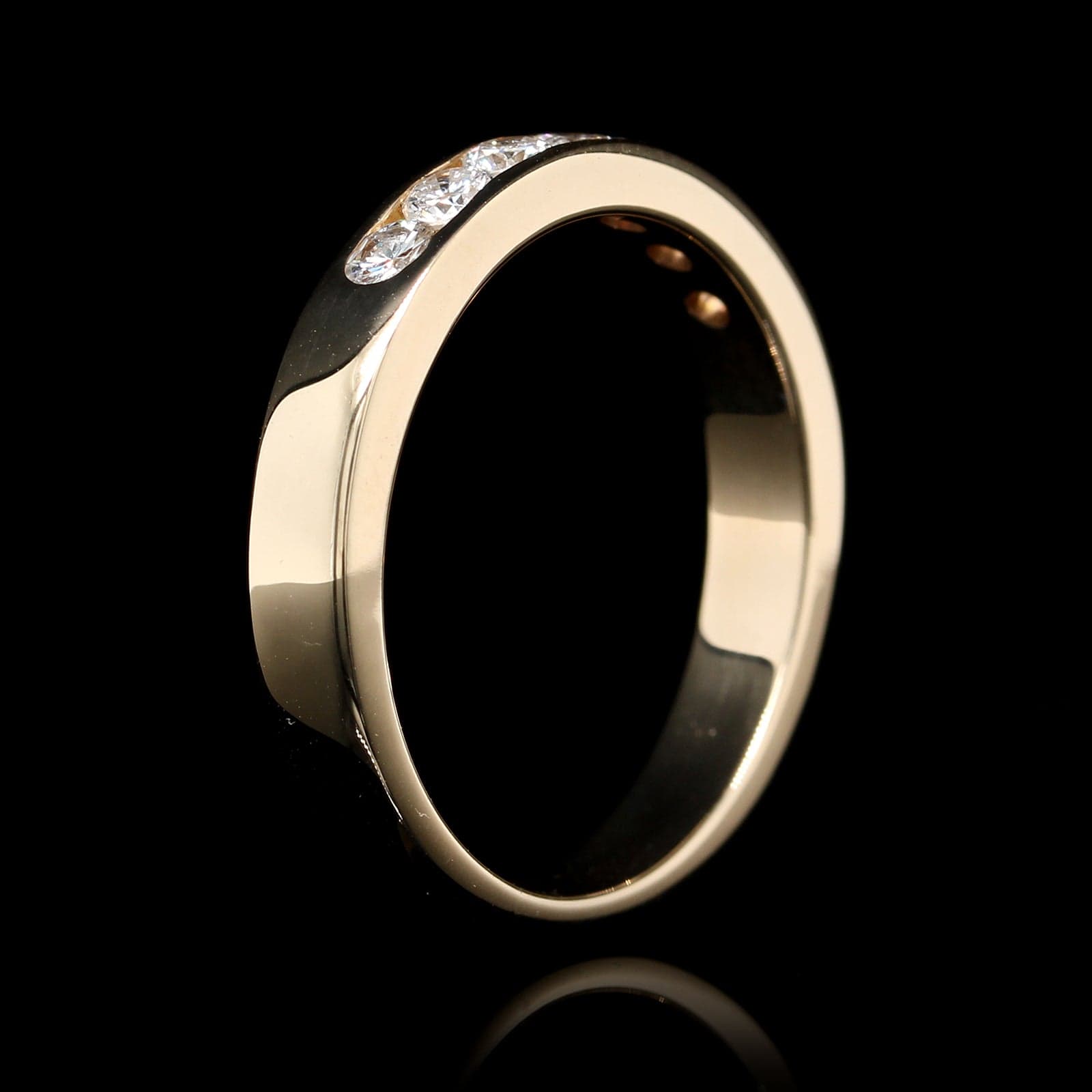 14K Yellow Gold Estate Diamond Band