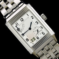 Jaeger-LeCoultre Steel Estate Reverso Grande Date Wristwatch