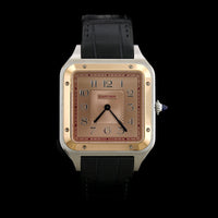 Cartier Steel and Rose Gold Estate Santos Dumont