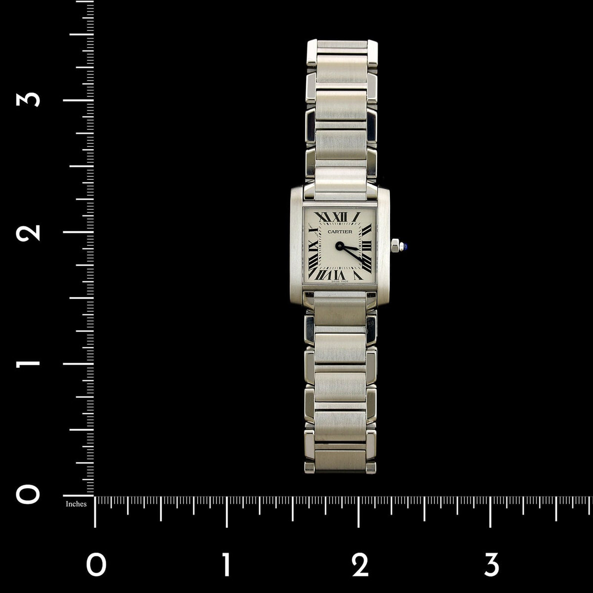 Cartier Steel Estate Tank Francaise Wristwatch