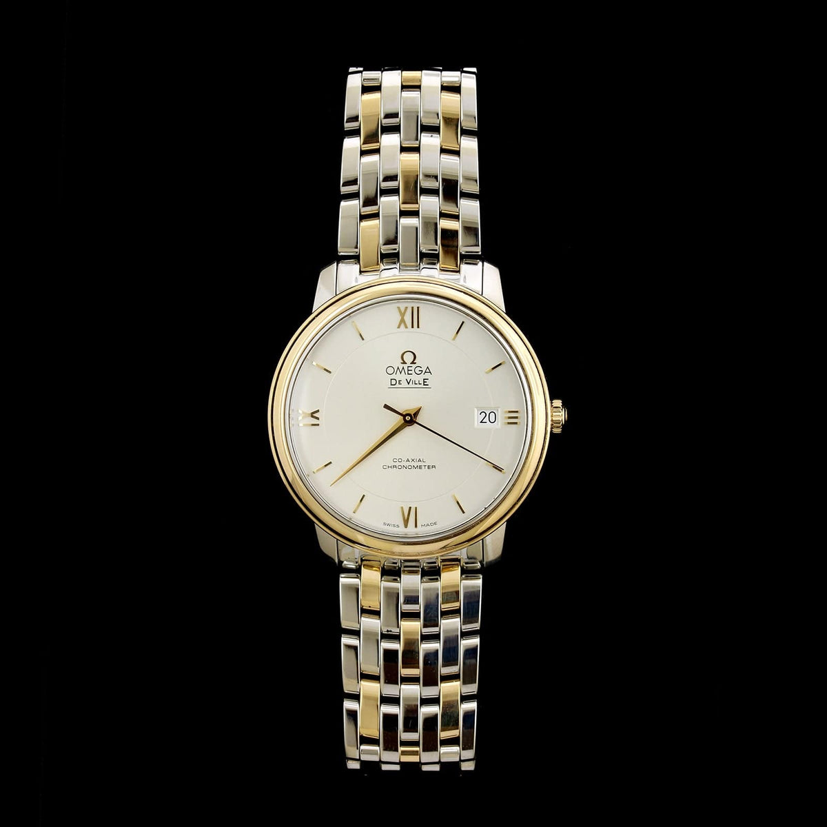 Steel & Yellow Gold Estate Omega Deville Watch