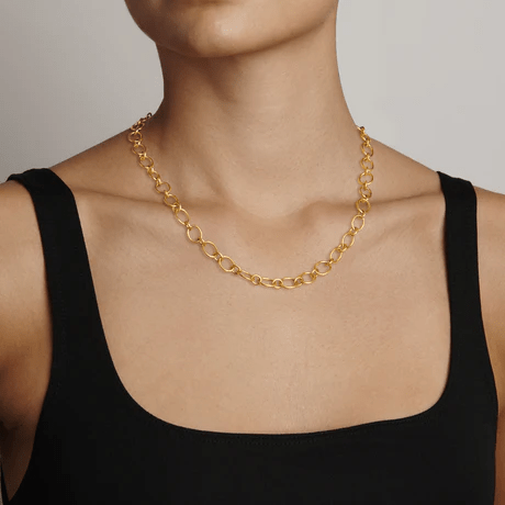 14K Yellow Gold Oval Link Chain