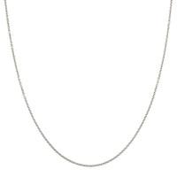 18K White Gold 18-20" Round Cable Link Chain