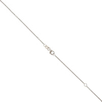 18K White Gold 18-20" Round Cable Link Chain